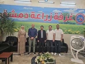غرفة زراعة دمشق تبحث التعاون المشترك مع شركة وتد آغرو الأردنية وكالينترا