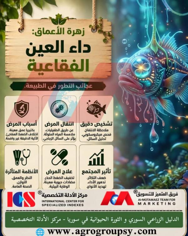 داء العين الفقاعية وعجائب التطور في الكائنات المائية السحيقة، آليات التكيف في الأعماق، واستراتيجيات التشخيص والوقاية البيئية