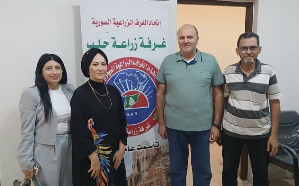غرفة تجارة حلب تبحث التعاون في تنظيم المعارض الدولية مع مجموعة  بيراميدز  التركية